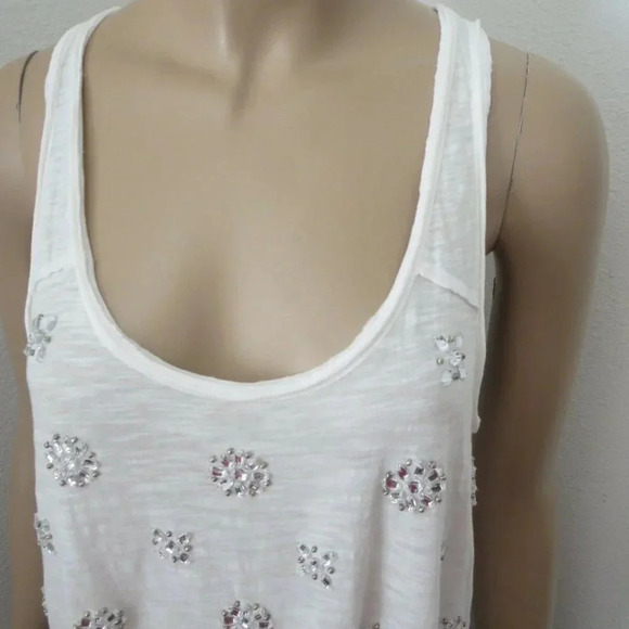 Abercrombie Jewel Embellished Racerback Tank XS - Picture 3 of 7